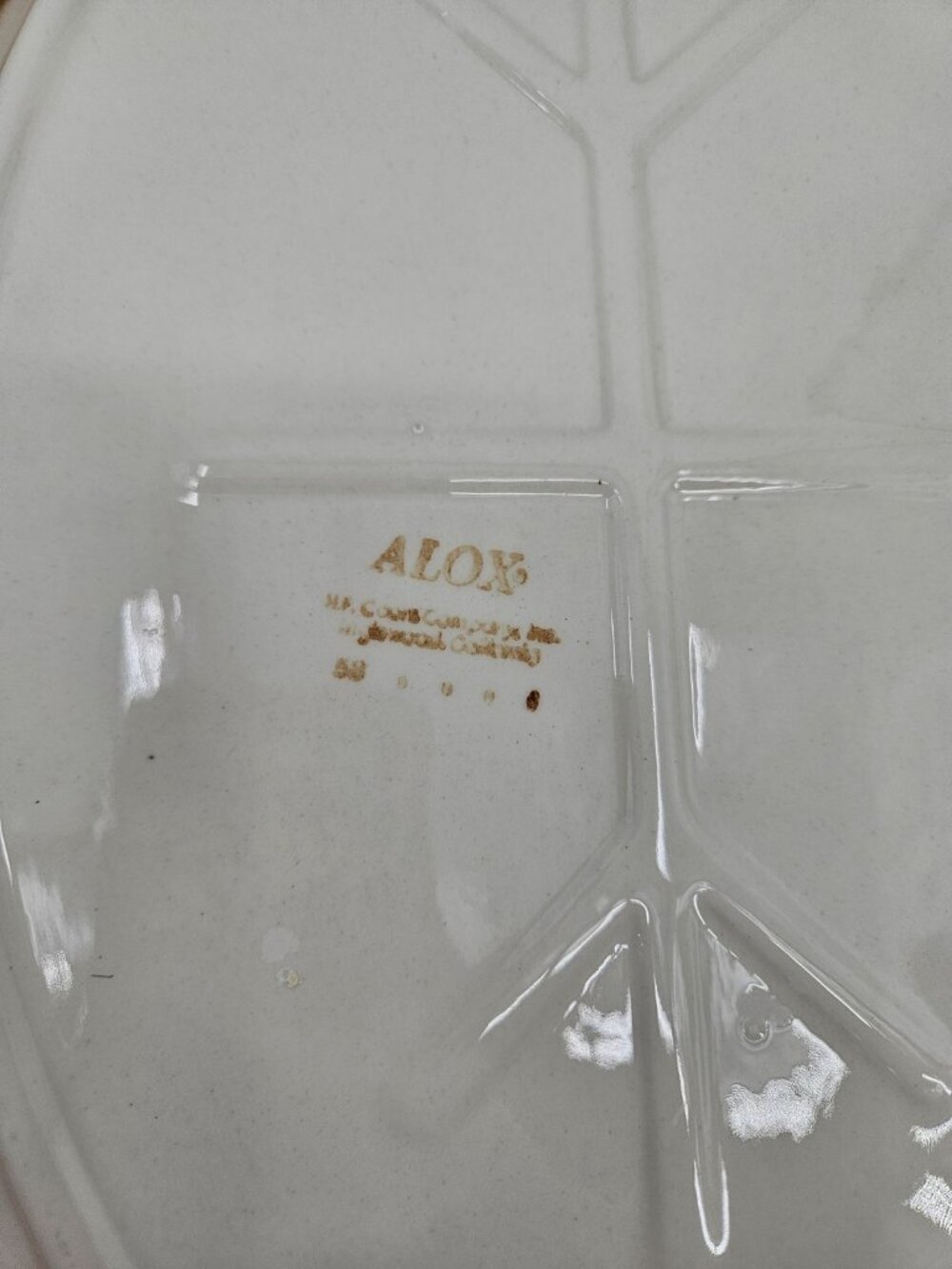 VTG Alox HF Coors Cowboy Horse White Platter Restaurant Ware 12.5" - Picture 4 of 4